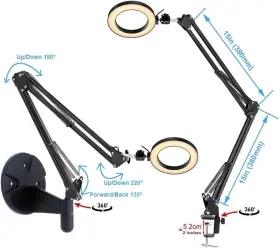 2in16cdtls-002 Mount Stream Lighting Kit Desk Ring Light And Wall 6ftft Usb With #2