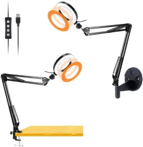 2in16cdtls-002 Mount Stream Lighting Kit Desk Ring Light And Wall 6ftft Usb With
