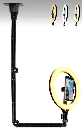 Cmprl-act-001 Mount Ceiling Phone Ring Light Wall 11ftft Selfie-light With Holder Fo