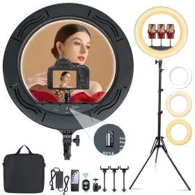 Mountdog 850012821434 2023 Upgrade 18 Inch Ring Light Kit 55w Bluetooth Led Ringlight Lighting