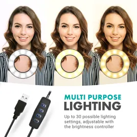 Vgc-1 Movo Flexible Usb Selfie Ring Light With 3 Lighting Modes #2