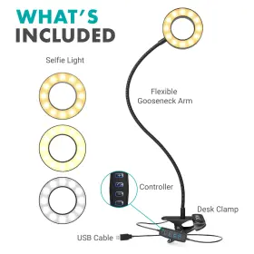 Vgc-1 Movo Flexible Usb Selfie Ring Light With 3 Lighting Modes #3