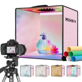 Munbyn 976874152609 Photo Light Box Photography Portable Studio 12 Inch X Pink Profess