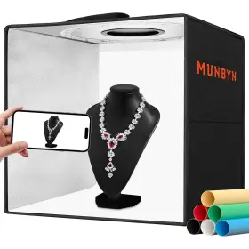 Mu-sy-dx-12-us Munbyn Light Box 12 Inch Rgb Photo Studio Portable Photography Shooting Tent Kit