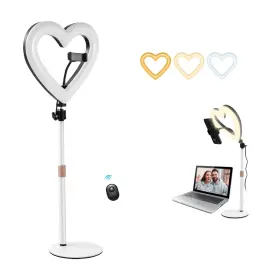 R10-70r Nanbeitong Ring Light For Desk Heart Shape With Stand 10 Inch Selfie Br