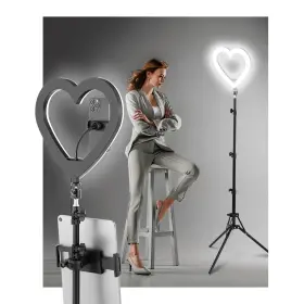 R13-200r Nanbeitong 13 Inch Heart Ring Light With 74 Tripod Stand 47 Color Modes Phone Holder And Ip