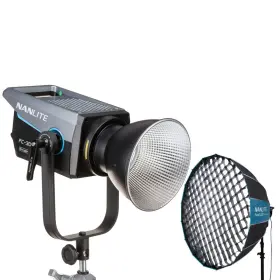 Fc300b Nanlite 196271967903 Bi-color Led Spotlight Bundle With Rapid 120 Parabolic Softbox