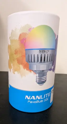 Nanlite 949987423225 Pavobulb 10c 10w Rgbww Led Video Light Smart Bulb Full Color 2700k-7500k