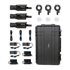 60cr Nanlite 949987427223 Forza Rgblac Led Spotlight With Crmx 3-light Kit