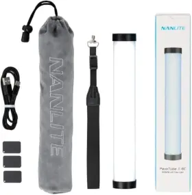 Nanlite 949987469599 Pavotube Ii 6c 10in 6w Rgbww Led Tube Light With Battery 7500-2700k Bluetooth