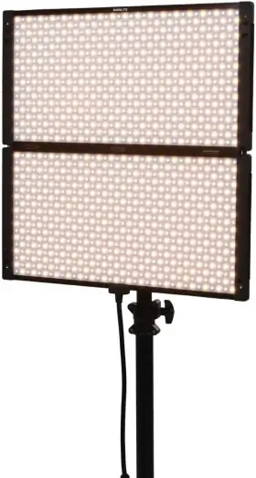 9742591 Nanlite Pavoslim 240b 2x2 Bi-color Led Panel With Included Softbox And Eggcrate
