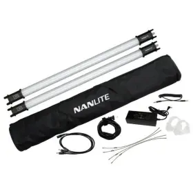 Pt15c Nanlite Pavotube 15c Rgbww Led Tube Light 2-light Kit With Bag And Accessories New