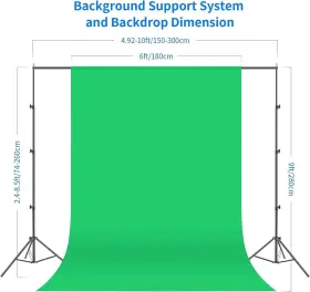 10086175 Neewer Photography Lighting Kit With Backdrops 8.5x10ft Backdrop Stands #2