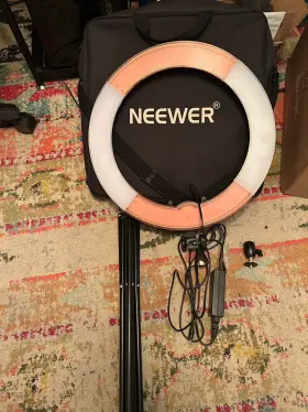 10092681 Neewer 18 Inch Dimmable Led Ring Light With Stand Carrying Bag