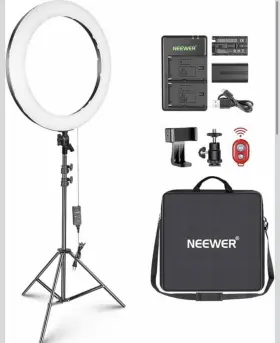 10096155 Neewer 20 Inch Led Ring Light Kit With Tripod Stand Phone Holder Compatible