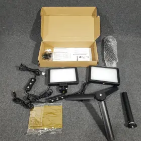10096461 Neewer Tabletop Led Video 2-light Kit With Mini Tripod Stands Dimmable Usb Power