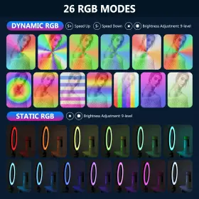 10098756 Neewer 12-inch Rgb Ring Light Selfie With Tripod Stand And Phone Holder #3