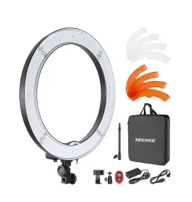 18ftftouter Neewer 10100445 55w 5500k Led Ring Light Kit For Camera Phone Youtube Tiktok