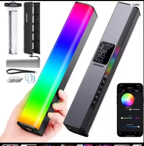 10101412 Neewer Rgb1 Rgb Led Video Light Stick Touch Bar And App Control Magnetic Handheld