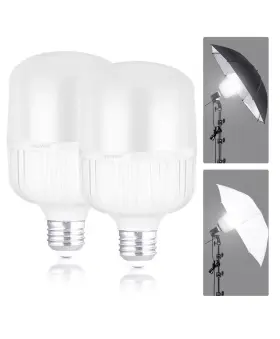 10101651 Neewer 35w Led Light Bulbs 2 Packs 3150 Lumens/5700k/cri 95 /15000h Lifespan