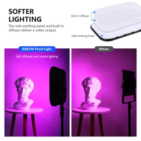 10101823 Neewer 360 Full Color 60w Rgb Led Video Light Panel With App Control Stand Kit #3
