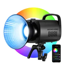 10102174 Neewer Rgb Cb60 70w Full Color 18000 Led Video Light Bowens Mount