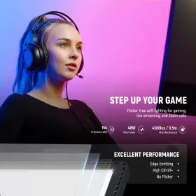 10102869 Neewer Gl1c Rgb 15.5ftft 48w Edge Lit Soft Stream Gaming Light&pc Mac 2.4g/wifi #2