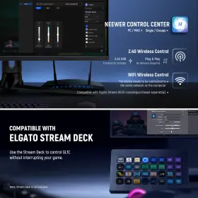 10102869 Neewer Gl1c Rgb 15.5ftft 48w Edge Lit Soft Stream Gaming Light&pc Mac 2.4g/wifi #3