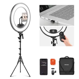 10103368 Neewer 18 Inch Edge Lit Ring Light 45w With Magnetic Detachable Remote Controller