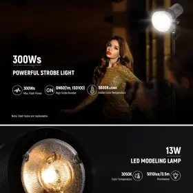 10103479 Neewer Q300 300ws 2.4g Outdoor Studio Flash With Q Compact Wireless Trigger #2