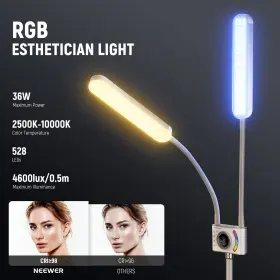 10103518 Neewer Rgb Esthetician Light With Phone App Control/touch Bar For Tattoo Lash #2