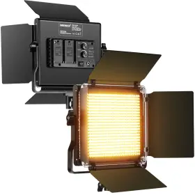 10103898 Neewer 2pcs Professional Metal Bi-color Led Video Lights For Studio Youtube Pr