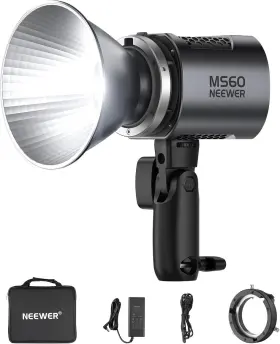 10104101 Neewer Ms60 Led Video Light With 2.4g/app Control 65w 5600k Daylight Mini Cob