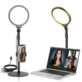10104609 Neewer 7 Inch Desktop Phone Selfie Light Kit 10w Dimmable Full Screen Ring