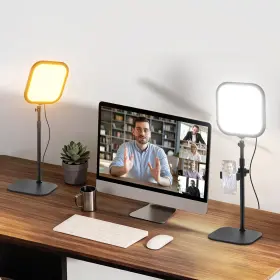 L220 Neewer 191073119628 Basics 2 Pack 10.8 Video Conference Lighting With Desk Stands/phone