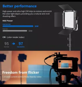 66600132 Neewer Rgb Led Video Light With App Control 50w 660 Pro Lighting Kit #3