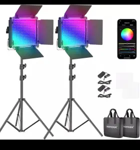 66600132 Neewer Rgb Led Video Light With App Control 50w 660 Pro Lighting Kit