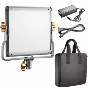 90095634 Neewer 2 Pack Dimmable Bi-color 480 Led Video Light And Stand With U Bracket New #2