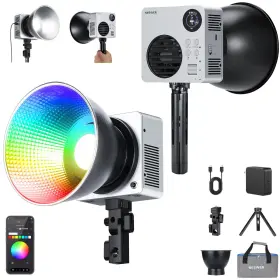 Hb80c Neewer 921268812263 80w Rgbww Led Light Bowens Mount 2500k-7500k 72wh Battery