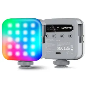 Bl60d Neewer 976831831219 Magnetic Rgb Light 360 Cri96 2500-9000k 3 Cold Shoes