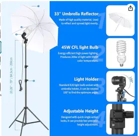 B019gtcnxc Neewer Photography Lighting Kit 8.5ftx10ft Backdrop Stand Ul Certifed 5700k 800w #2