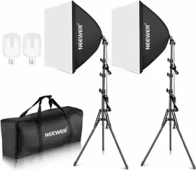 C004b Neewer 700w Softbox Lighting Kit 2pack 5700k Led Photography Lights