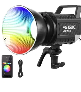 Fs150c Neewer Fs150 C 130w Rgb Bi-color Led Video Light