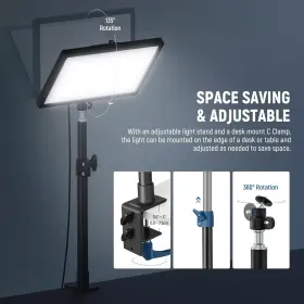 Gl25b Neewer Key Light Dimmable Edge Emitting Ultra Quiet Webcam Video #2