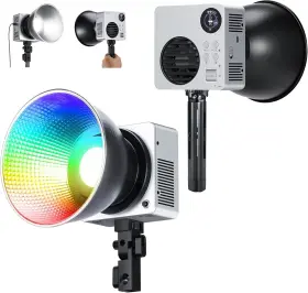 Hb80c Neewer Rgbww Led Video Light With Built-in 72wh Battery And 100w Pd Fast Cha