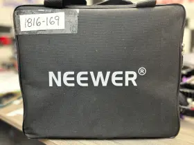 Ms60b Neewer Mini Bi-color Led Video Light Kit 2 Batteries Handle Case #2