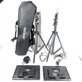 Nl-158a Neewer Led Video Light Panel Lighting Kit 2-pack 11.3 Inch Dimmable Bi-color Stand #2