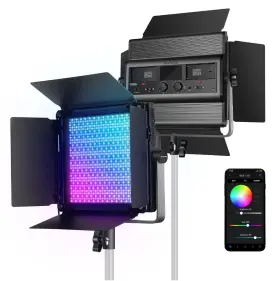 Rgb1200 Neewer 60w 360 Rgb Smart Metal Led Light