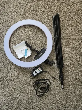 Rp-18 Neewer Ultra-thin Led Ring Light Kit With Stand Phone Holder Bag