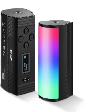 Tl96rgb Neewer Magnetic Handheld Light Wand 360 Full Rgb Mini Led Video Stick